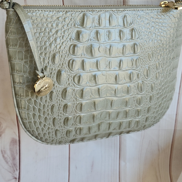 Brahmin Green Crocodile Embossed Women's Bag - Picture 2 of 8